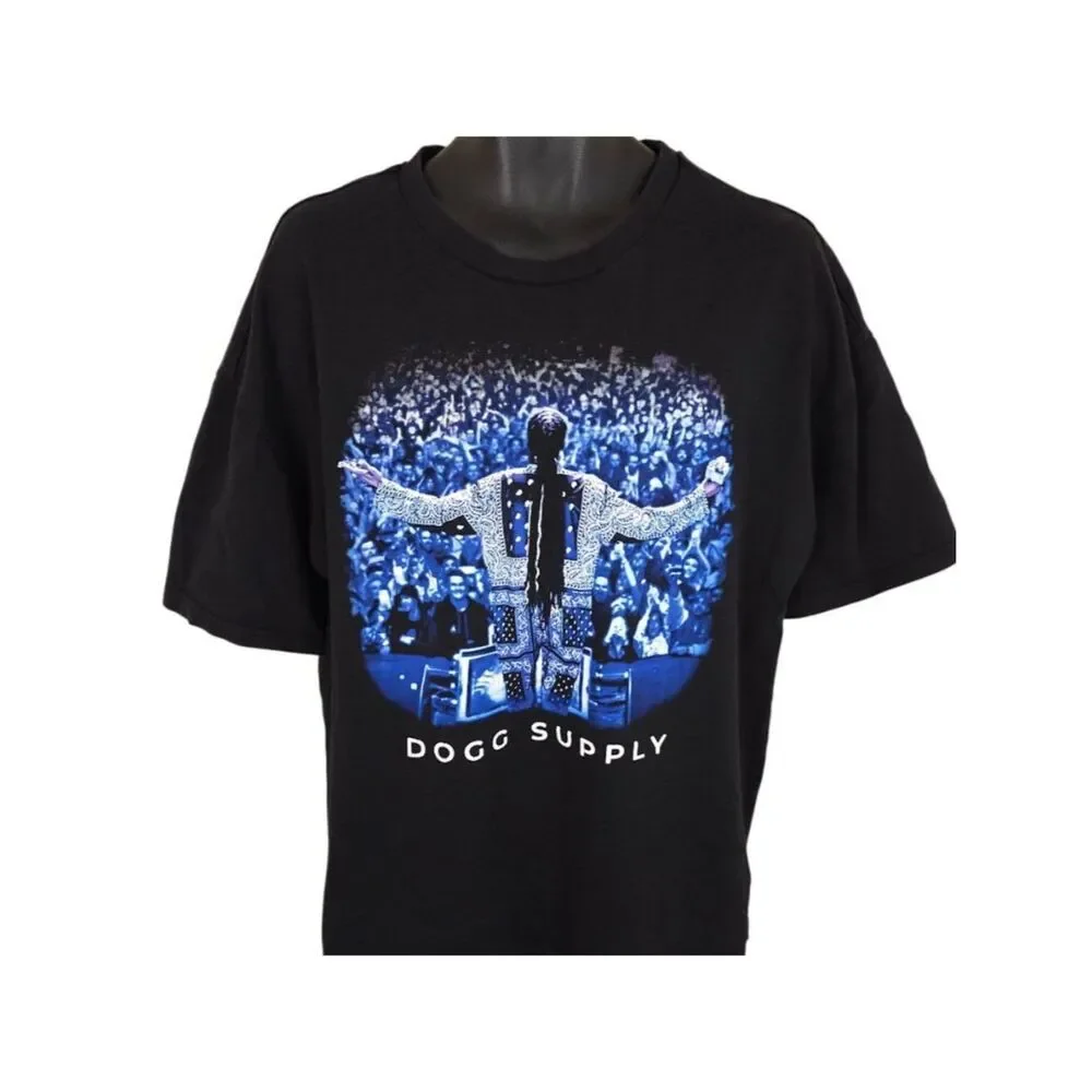 Snoop Dogg T Shirt Mens Size Large Black Dogg Supply Rap Hip Hop